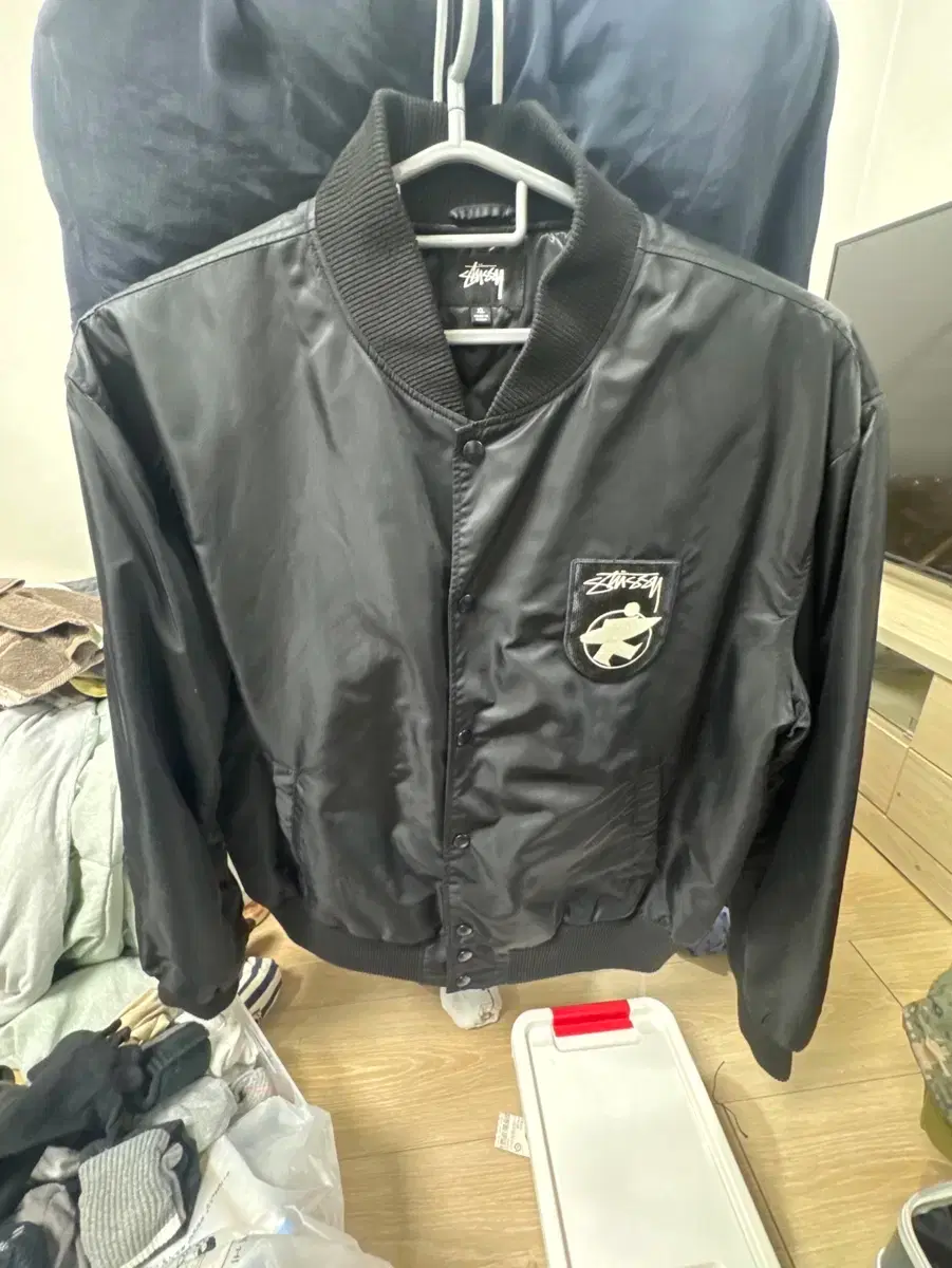 STUSSY | 스투시 Stussy Surfman Stadium Jacket XL #스투시,#서프맨